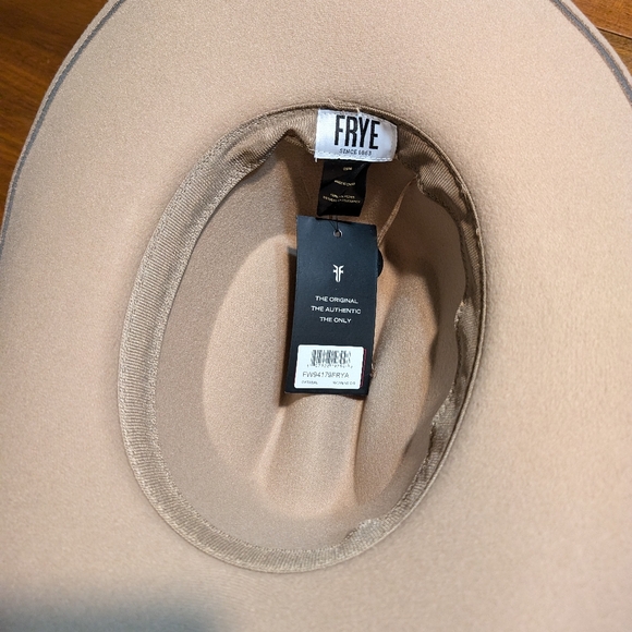 Frye oatmeal women's hat one size cowboy NWT - Picture 4 of 8